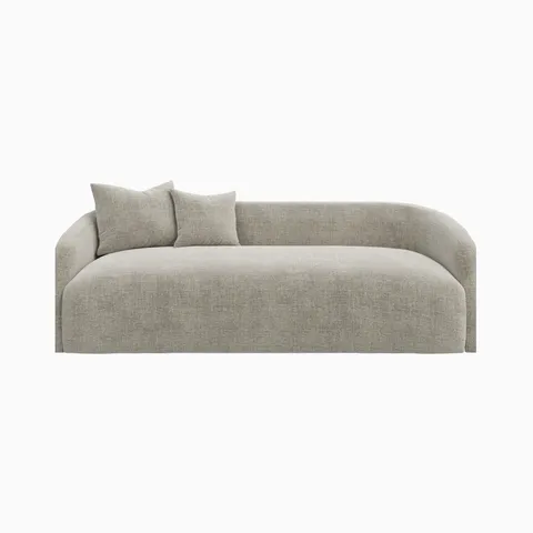 Marek Sofa in Bone, 98"