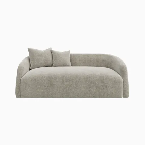 Marek Sofa in Bone, 86"