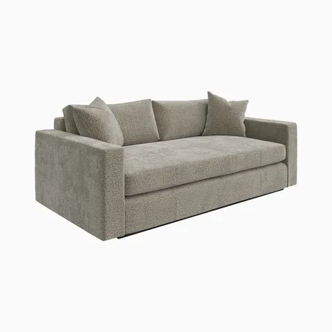 Aleric Sofa in Mushroom, 86"