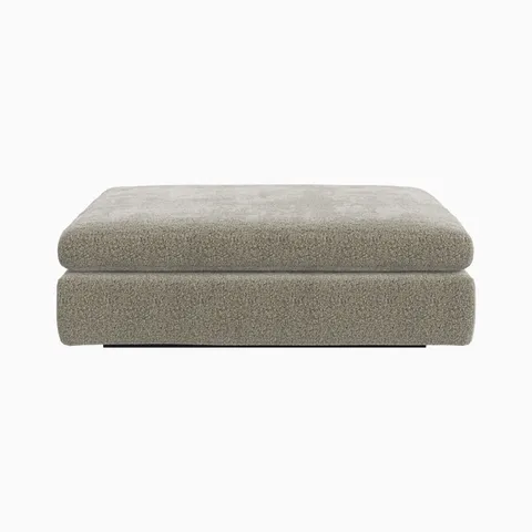 Aleric Ottoman in Mushroom, Large