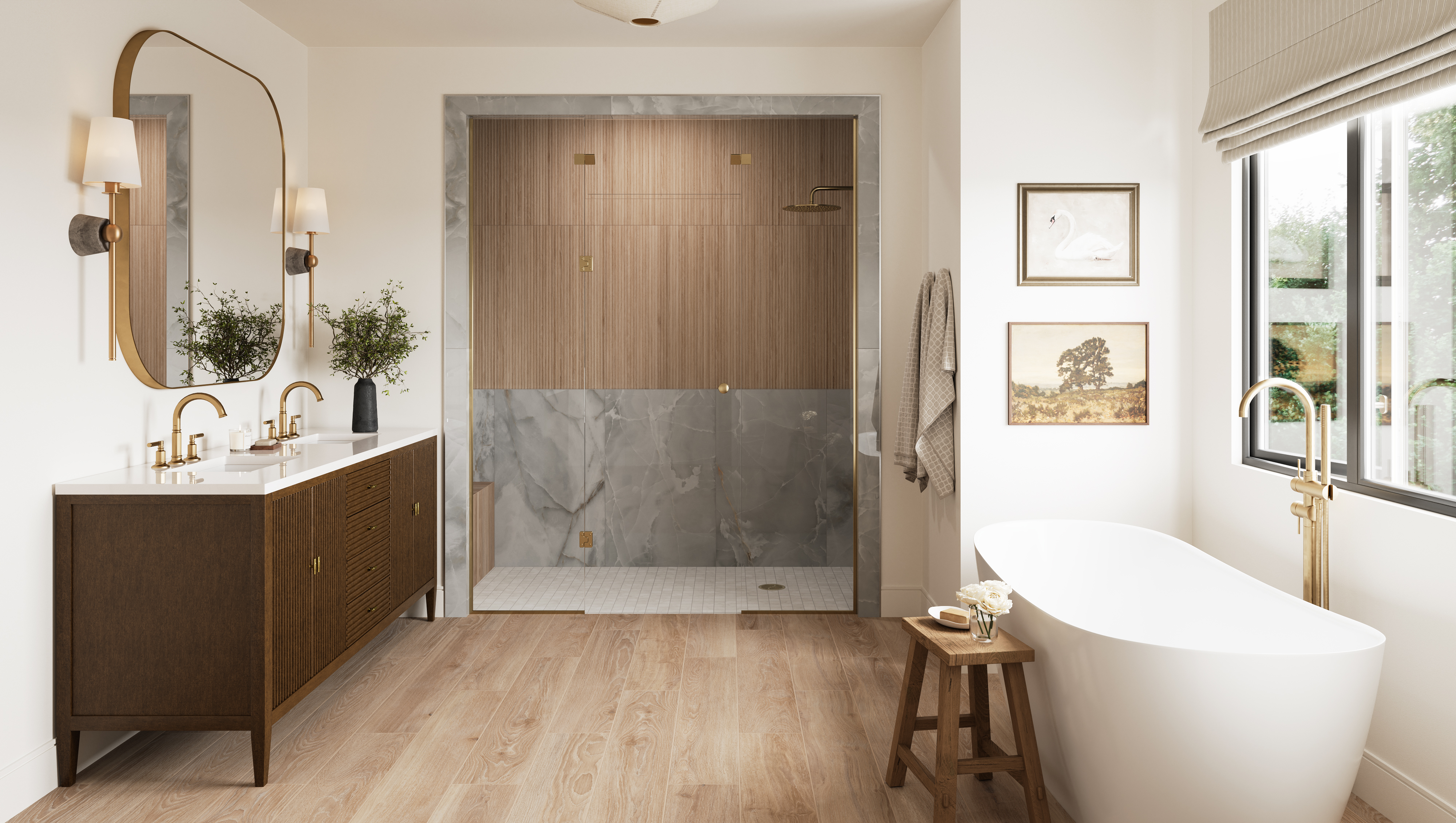Jameson 12 x 36 Matte Ceramic Tile in Camel | Edward Martin
