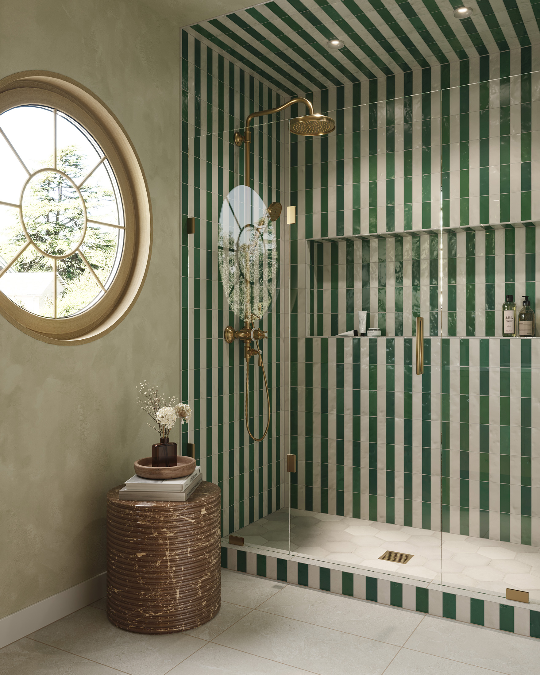 Juliet 7 x 8 Hexagon Matte Porcelain Tile in Pearl | Edward Martin