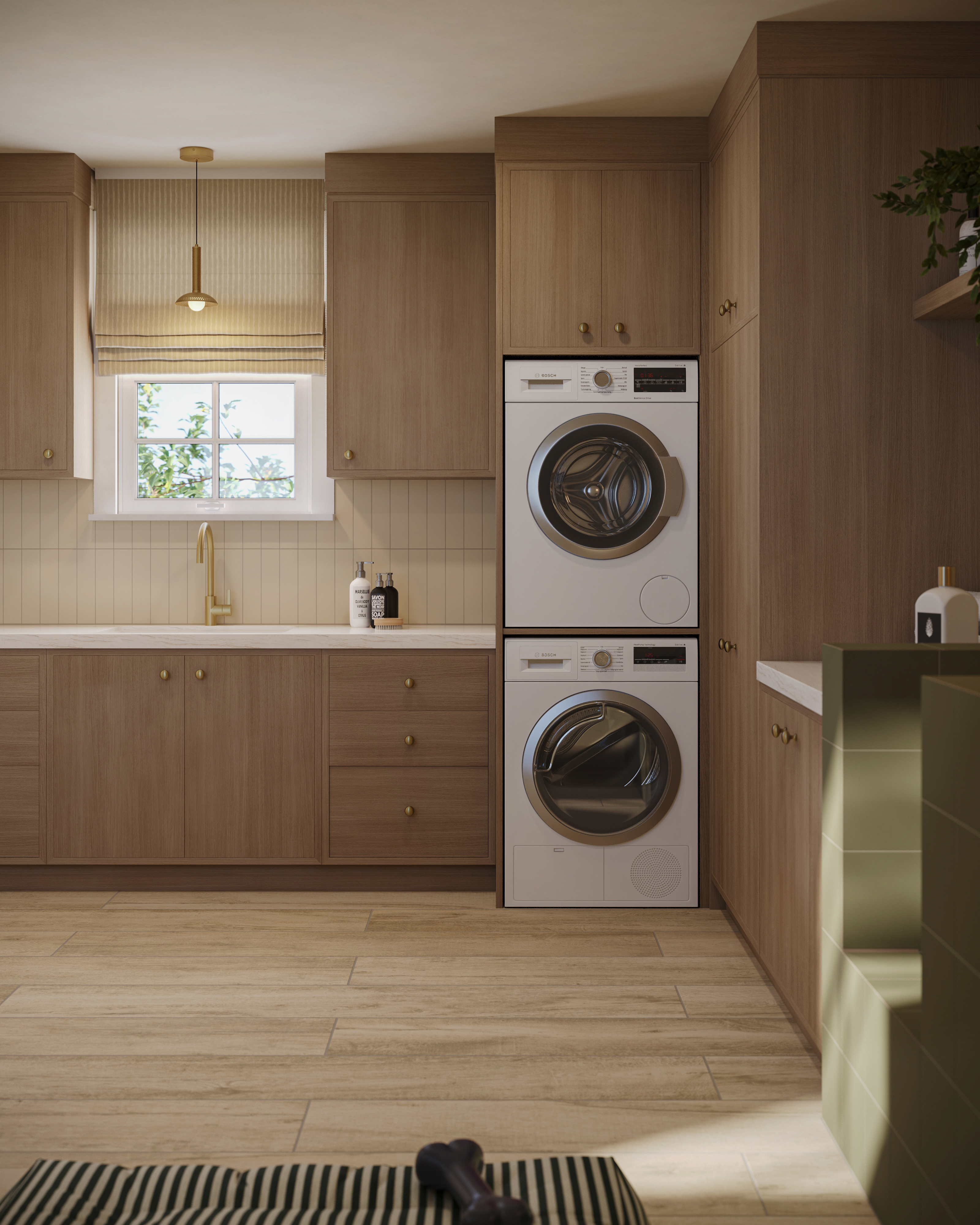 Nora 8 x 48 Matte Porcelain Tile in Crema | Edward Martin