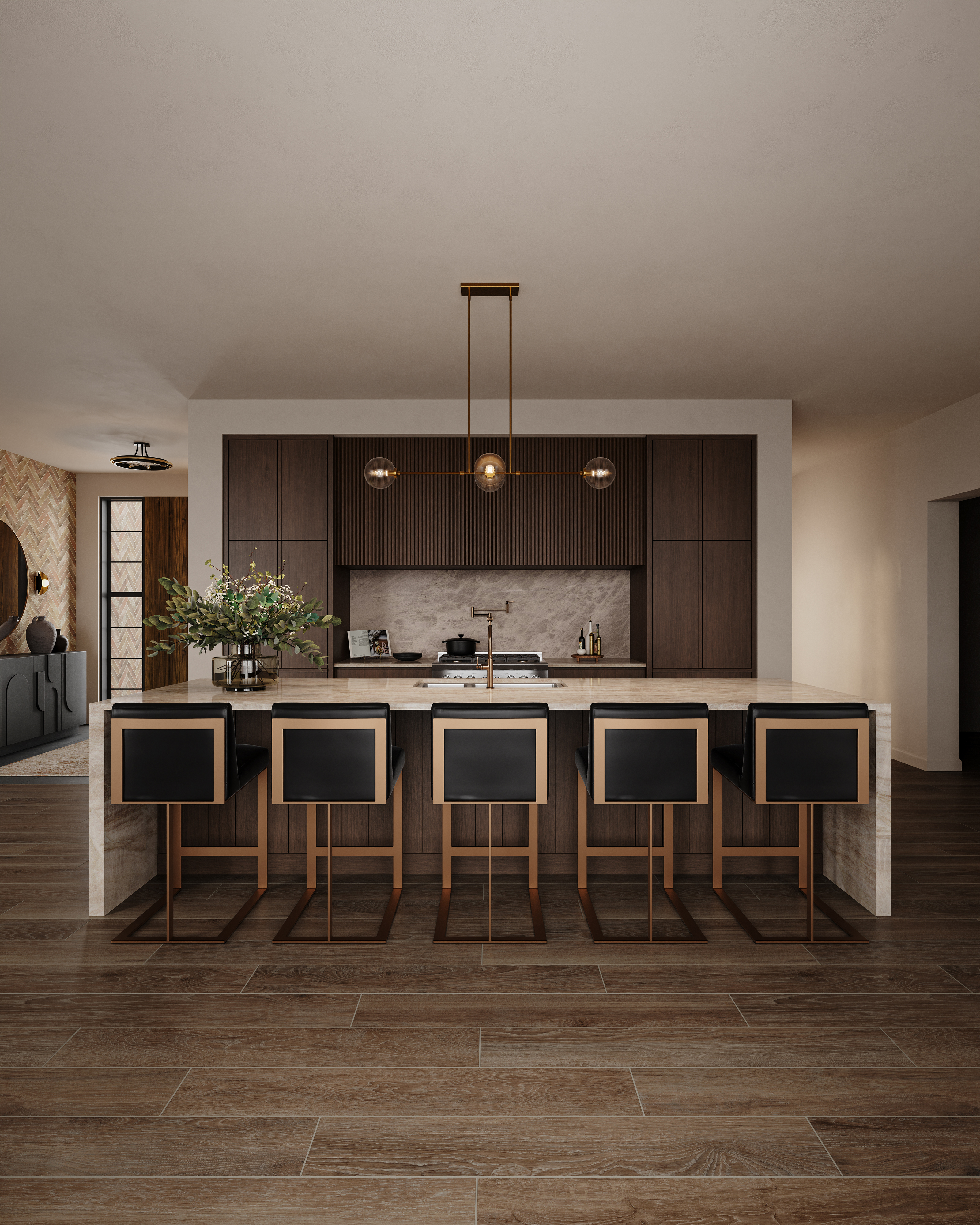 Jameson 8 x 48 Matte Porcelain Tile in Umber | Edward Martin