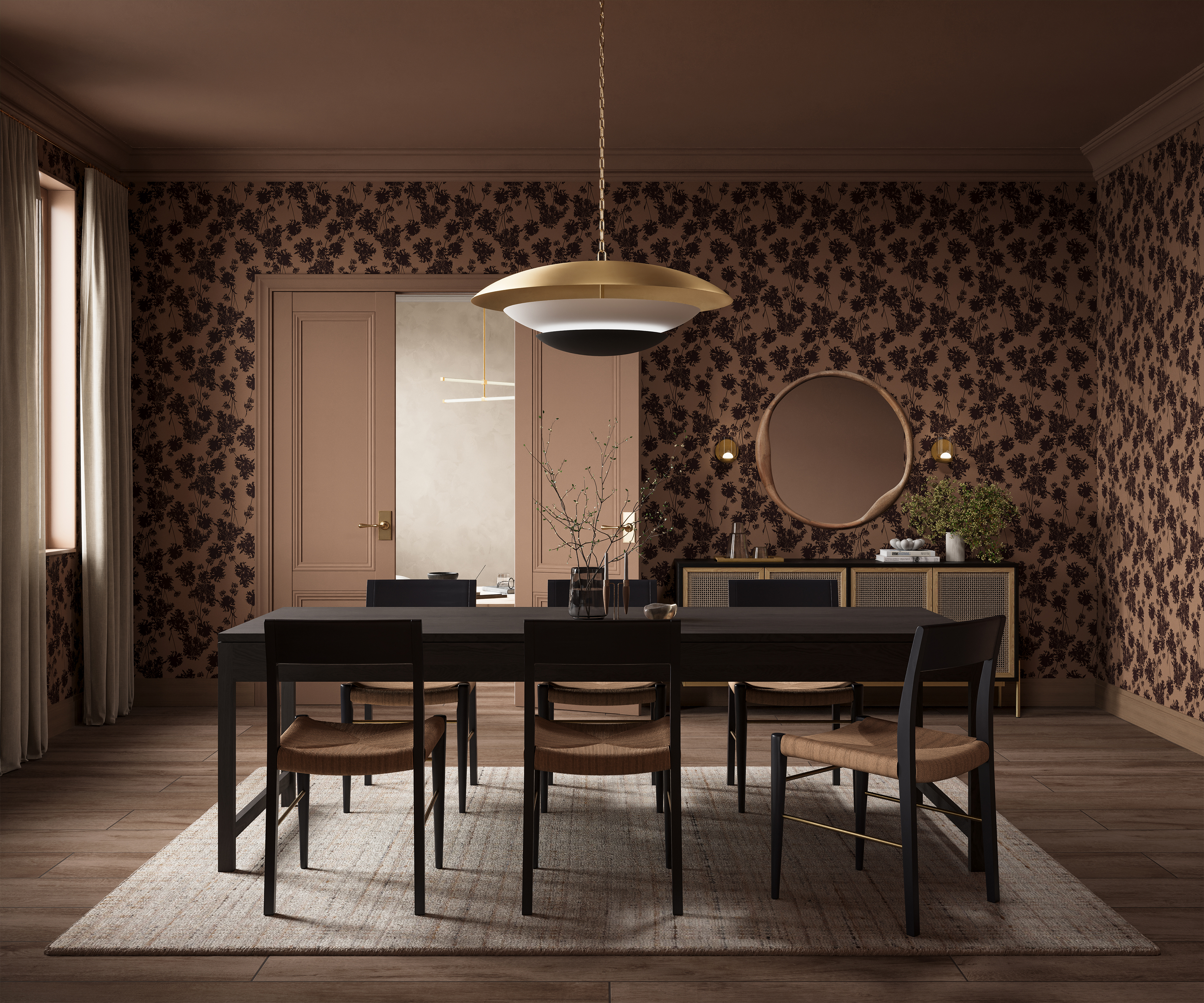Nora 8 x 48 Matte Porcelain Tile in Espresso | Edward Martin