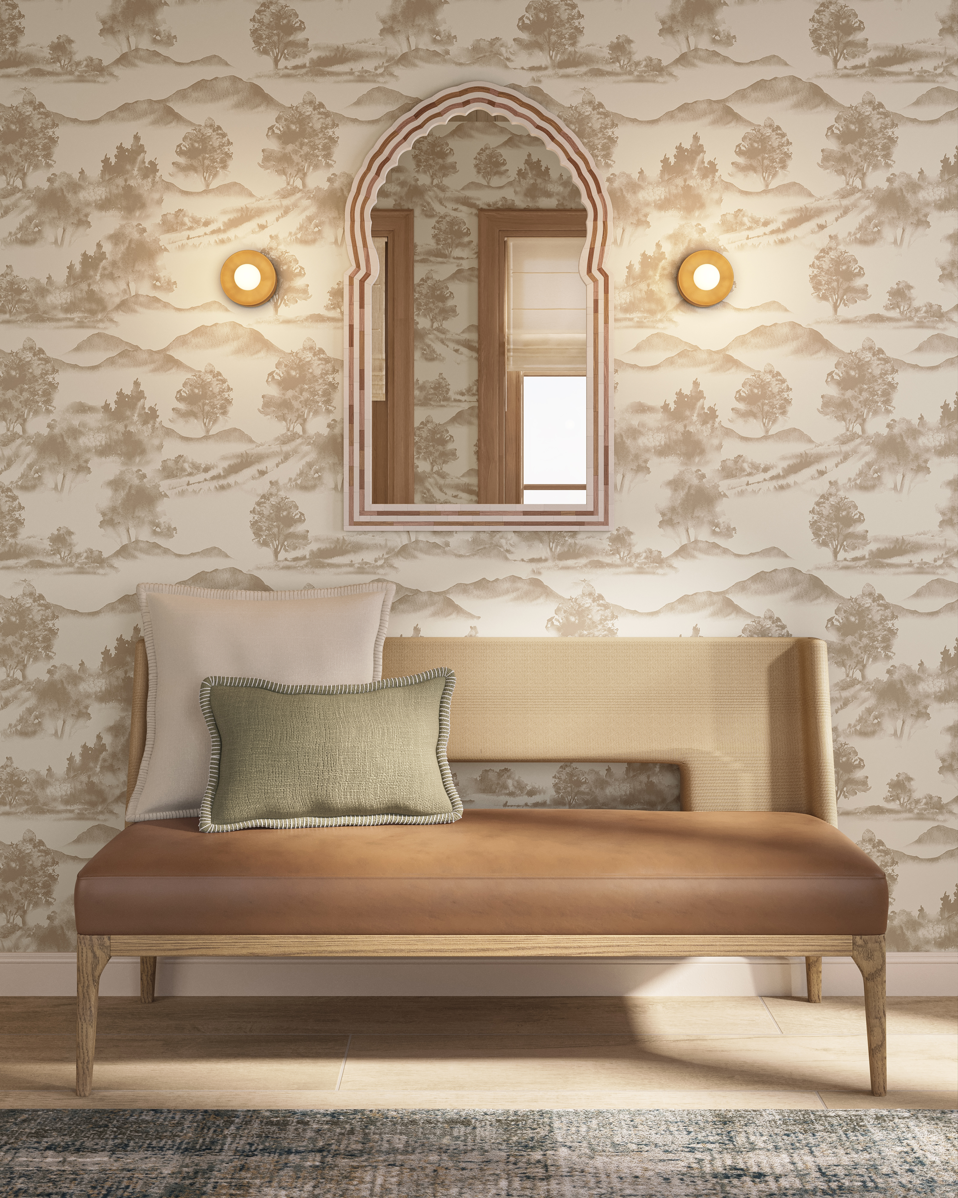 Nora 8 x 48 Matte Porcelain Tile in Crema | Edward Martin
