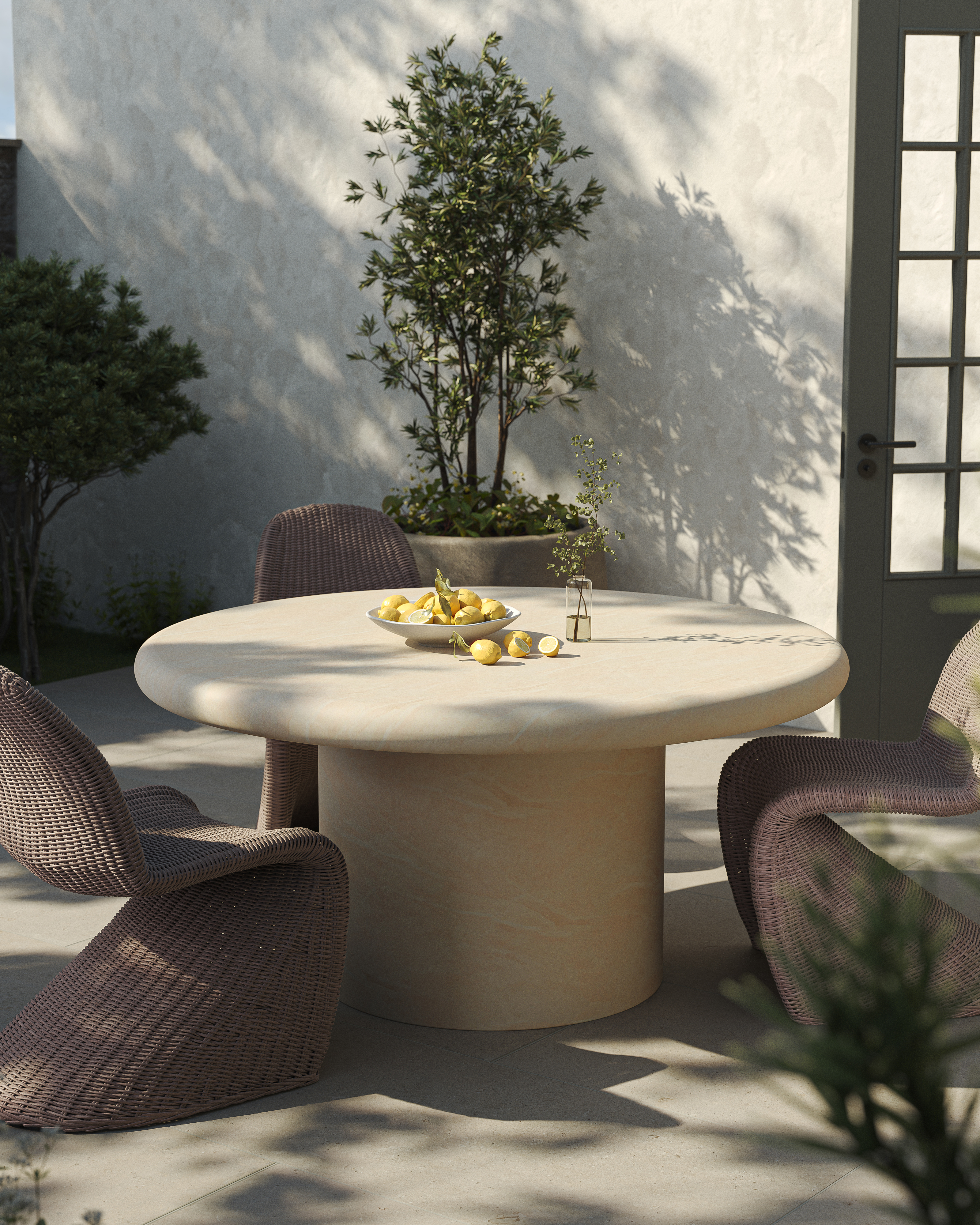 Wren 24 x 48 Grip Porcelain 2cm Paver Tile in Dune | Edward Martin